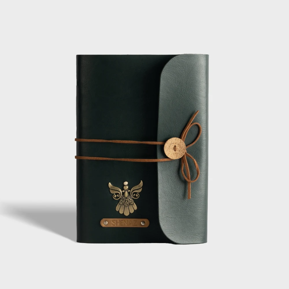 Personalized A5 diary Vegan leather