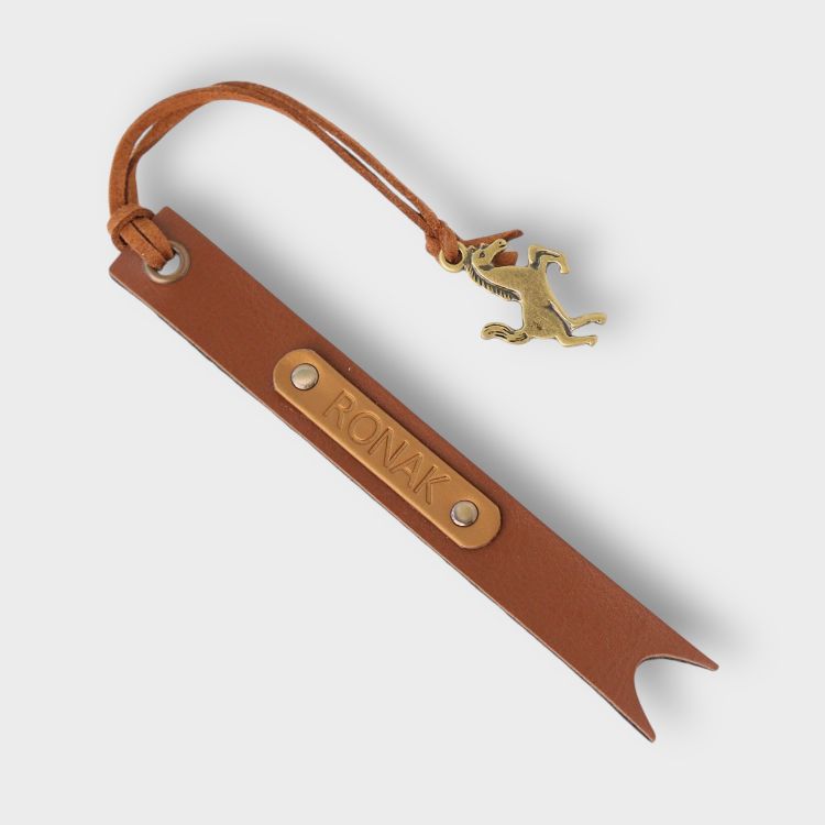 Personalized Vegan Leather Bookmarks
