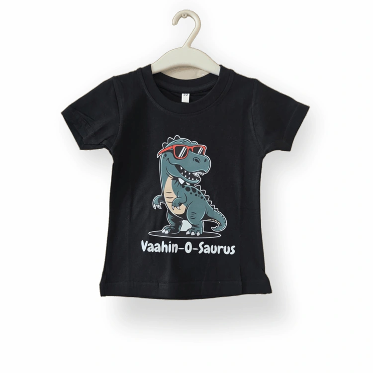 Buy personalized dinosaur name t shirt for kids