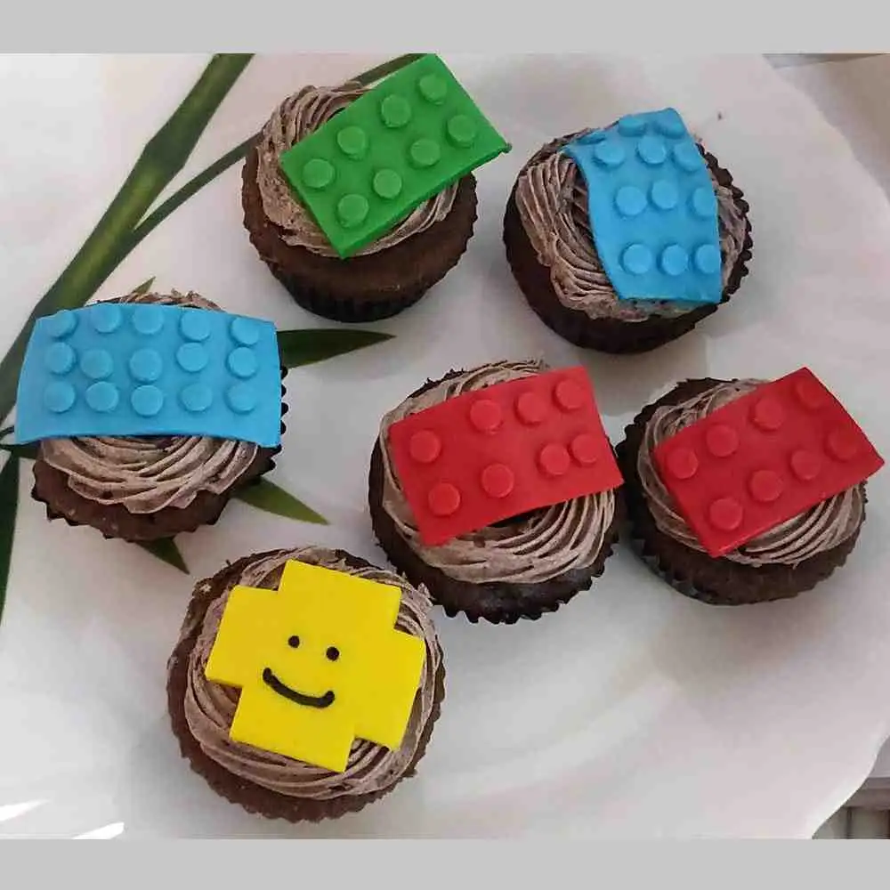 Lego Theme Cupcakes, lego birthday/party cupcakes