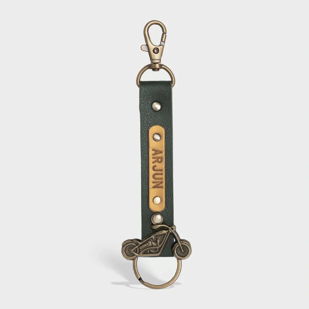 Personalized Vegan Leather Keychain with name