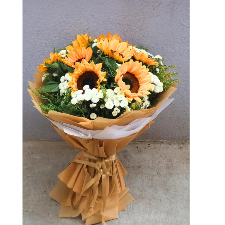 Order Premium Sunflower Bouquet Online Delivered in Bangalore