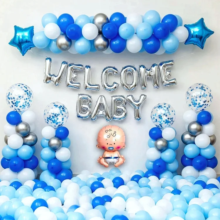 Welcome Baby Decoration Balloon Setup for Newborn Party