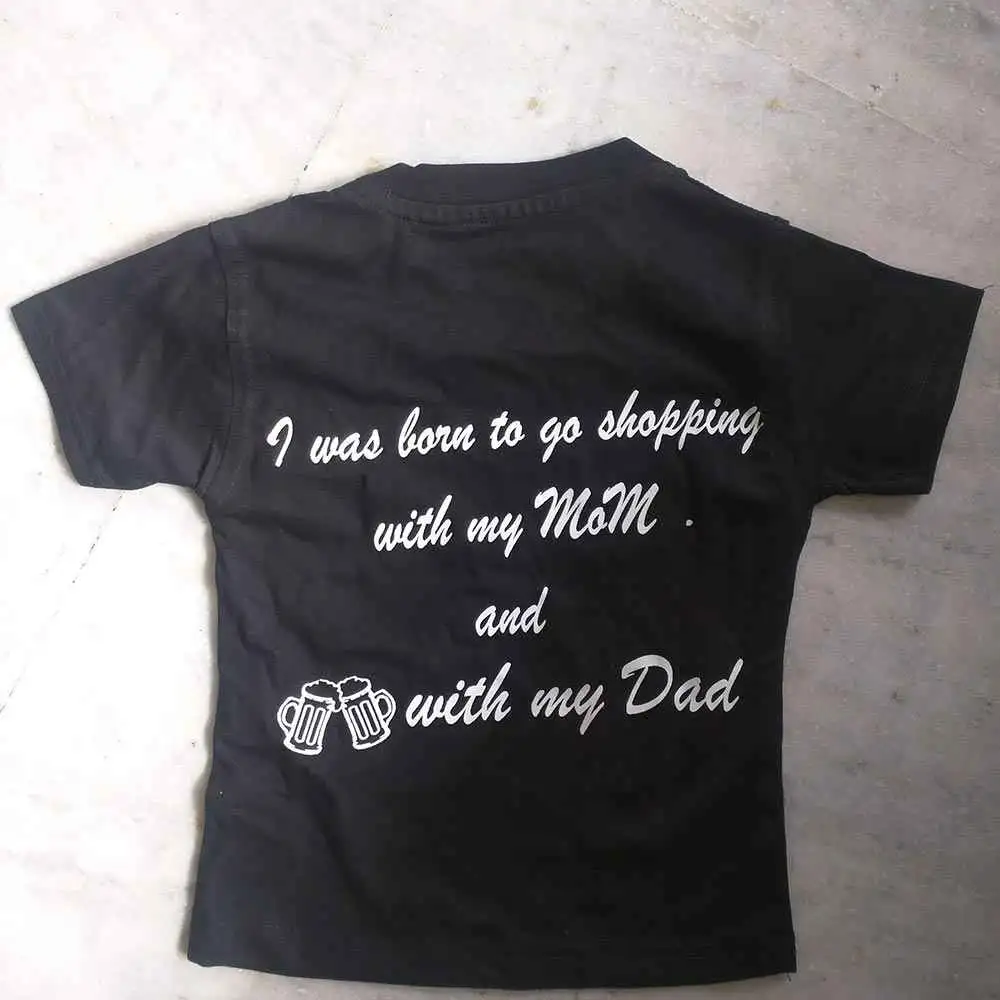 Kids Shopping and Drinking T-shirt