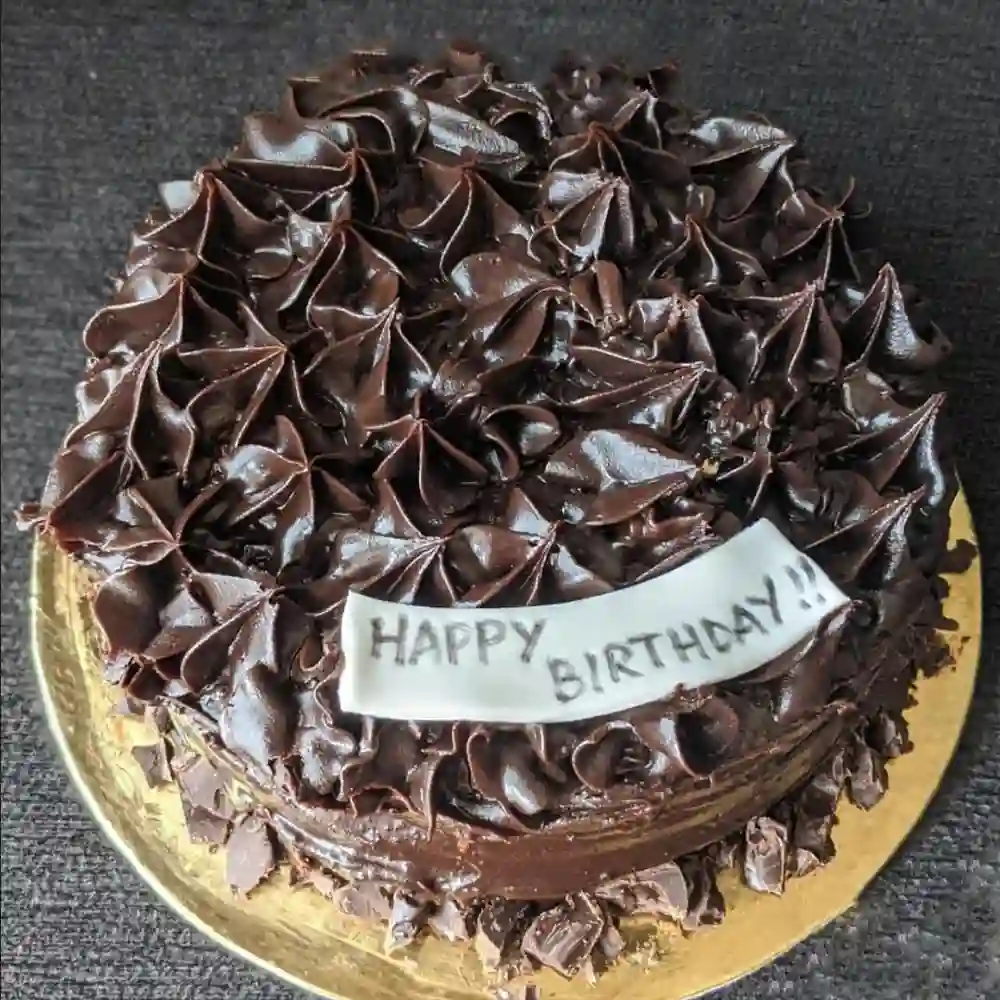 Chocolate Ganache-Whole Wheat Jaggery Cake