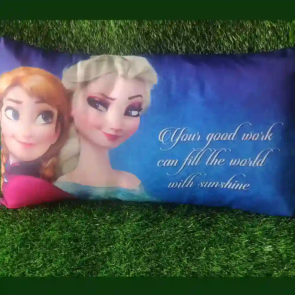 Personalized Rectangle Elsa Theme Cushion