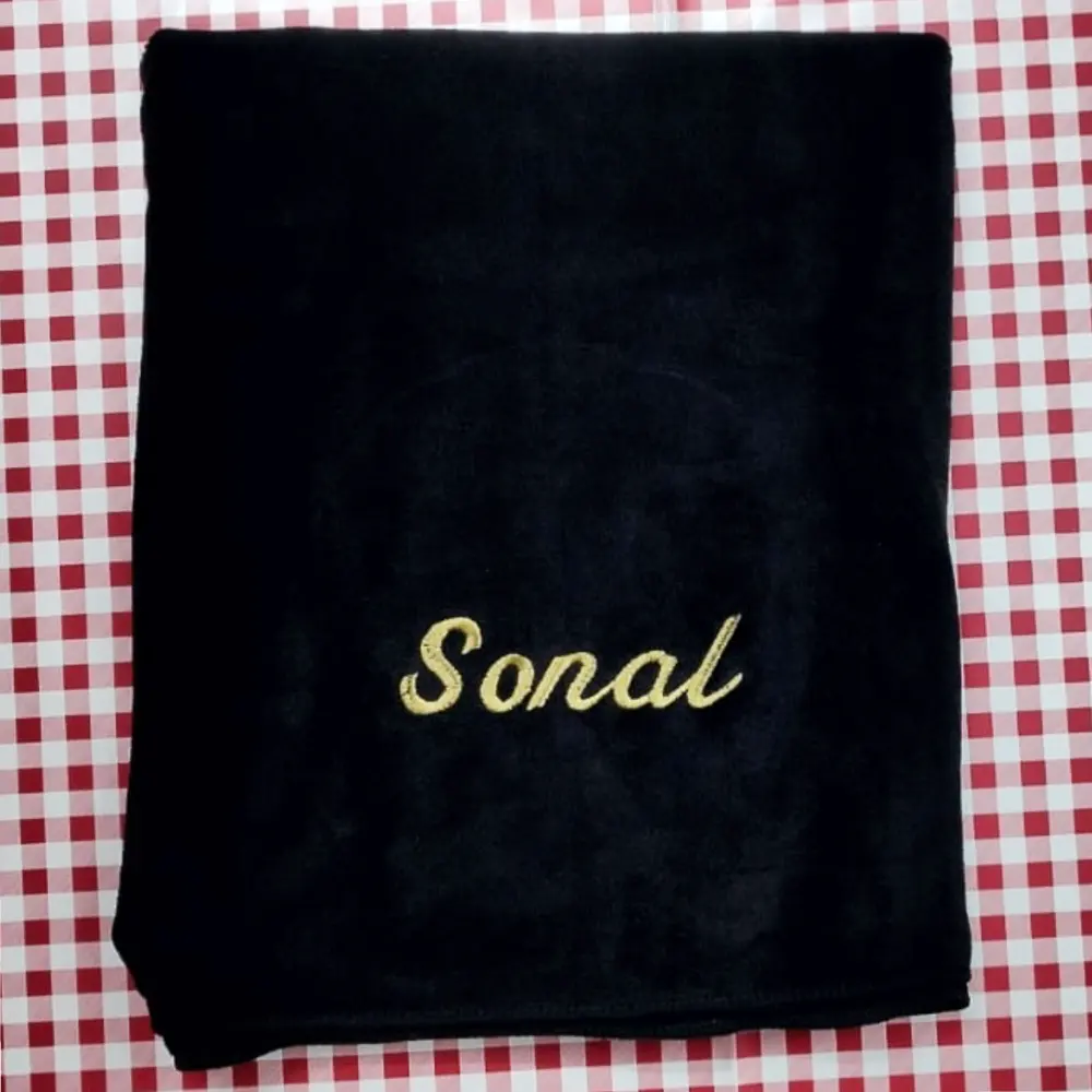 Microfiber Bath Towel and Hand Towel Embroidered