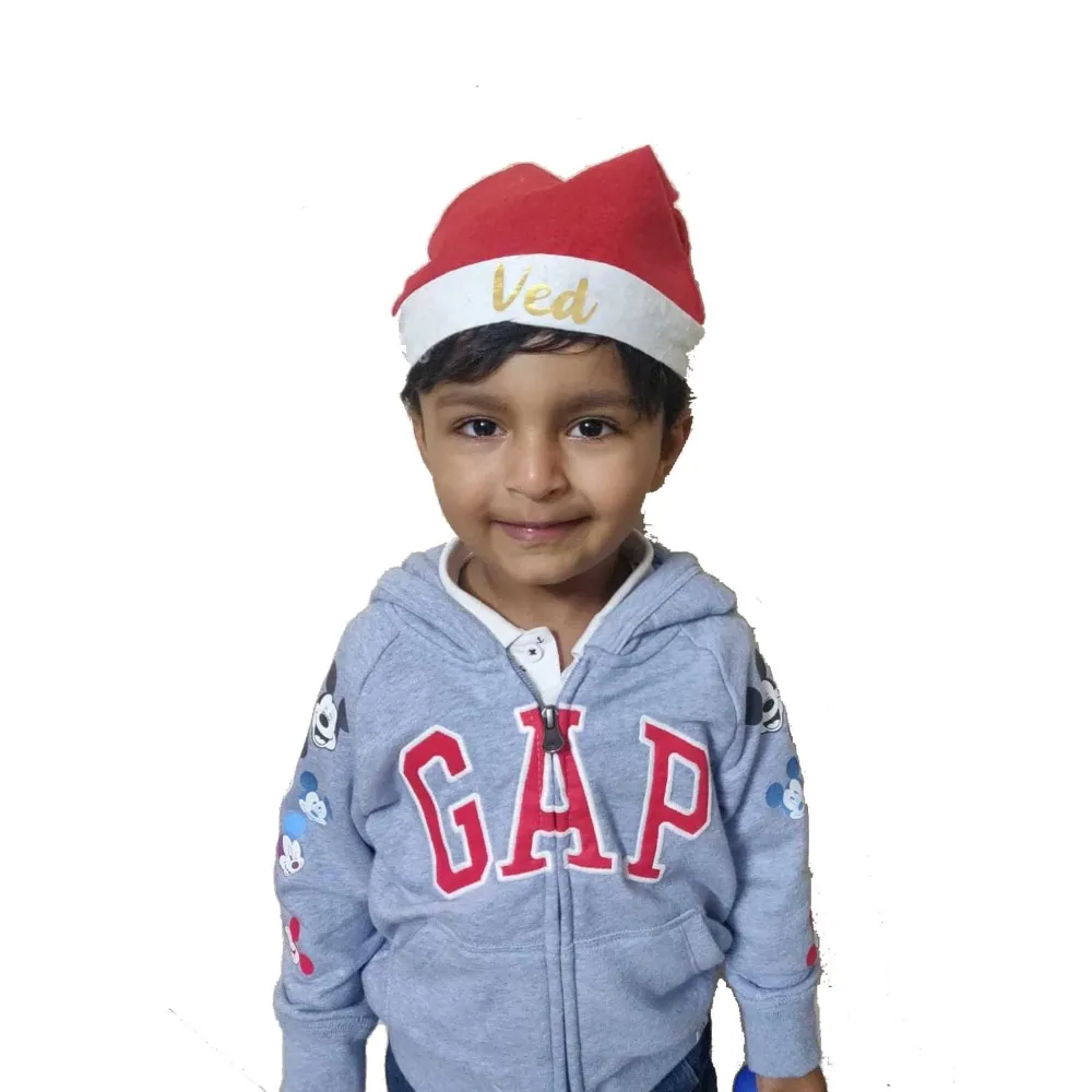 Buy Custom Name Christmas Cap for Gifting Online