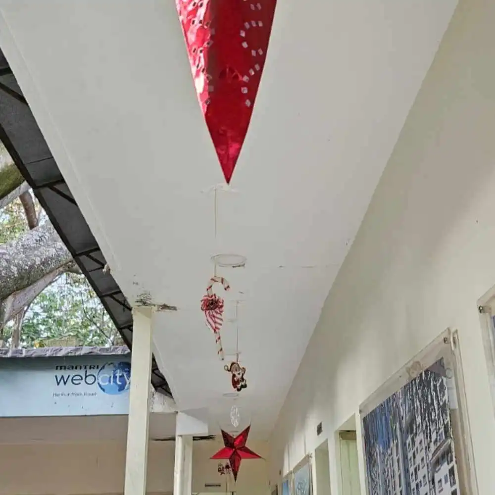 Modern Christmas decor service for office interiors Bangalore
