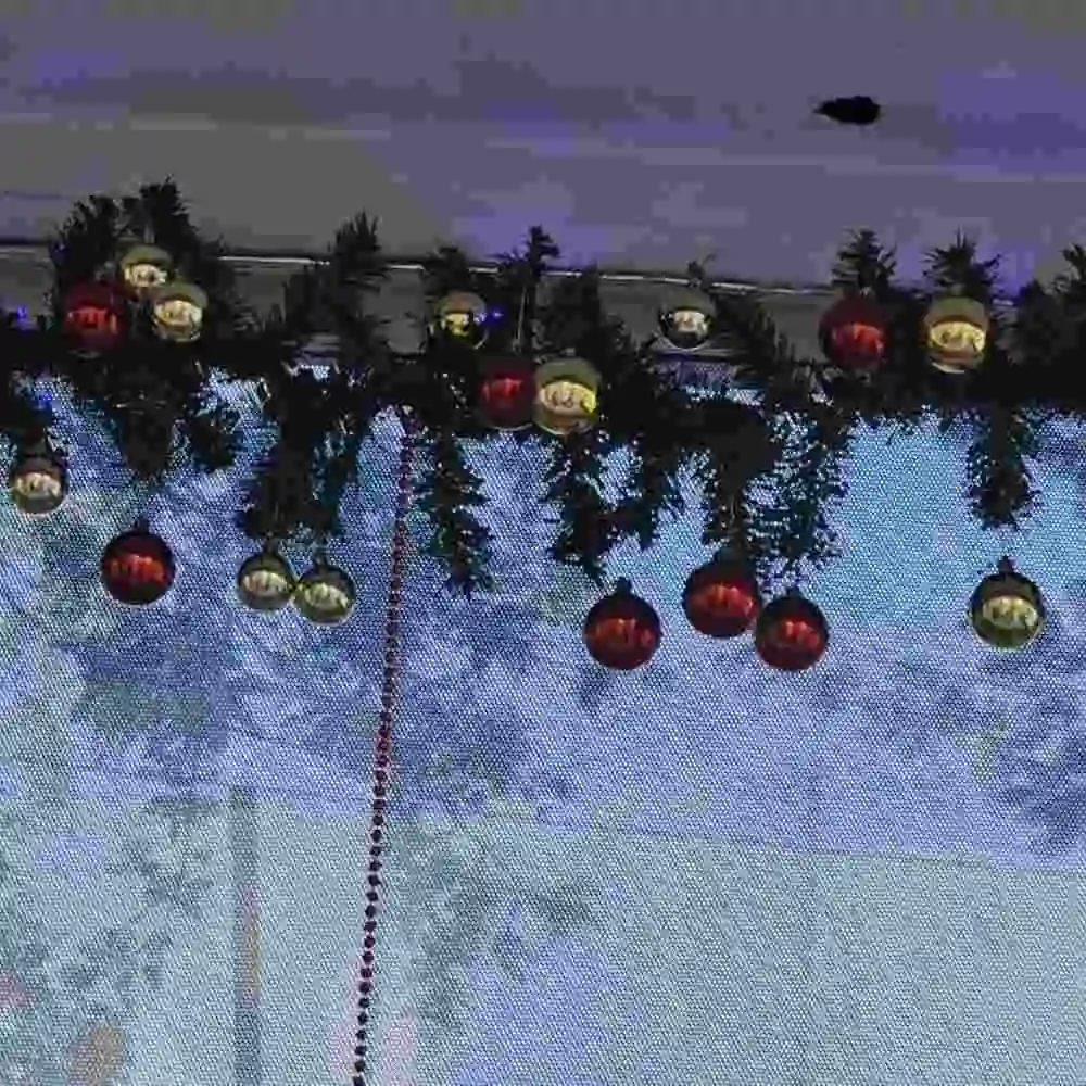 Christmas office Decor with tree lights and themes near Bangalore