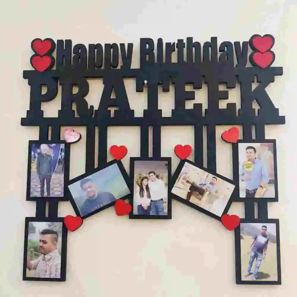 Personalized Name and Image MDF Wood Frame