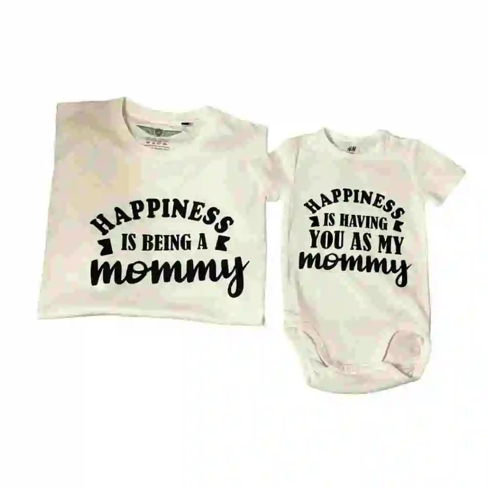 Mother's day t-shirt and Romper-Combo T-shirt Mom and Daughter