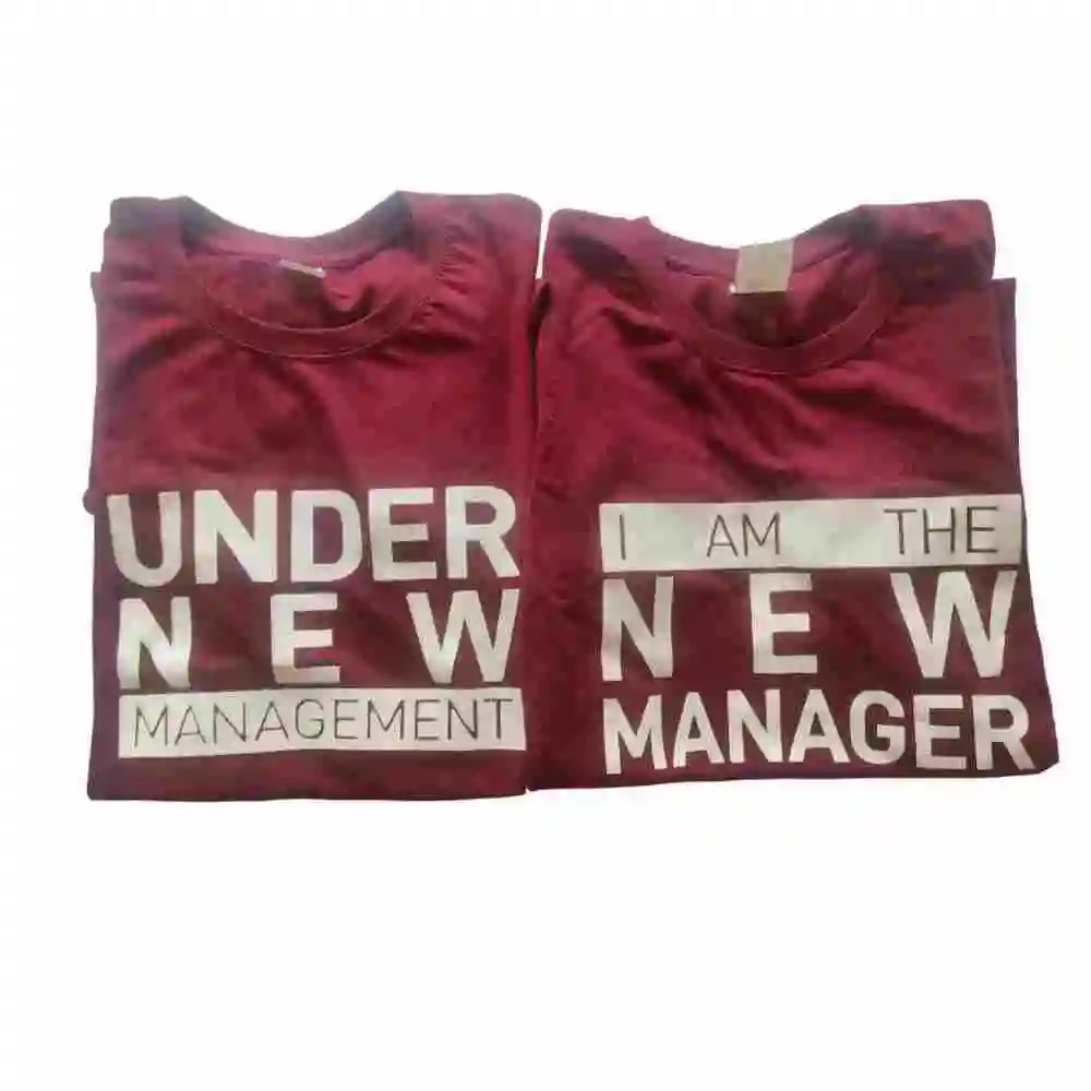 Couple T-shirts-I am the New Manager and Under New Management