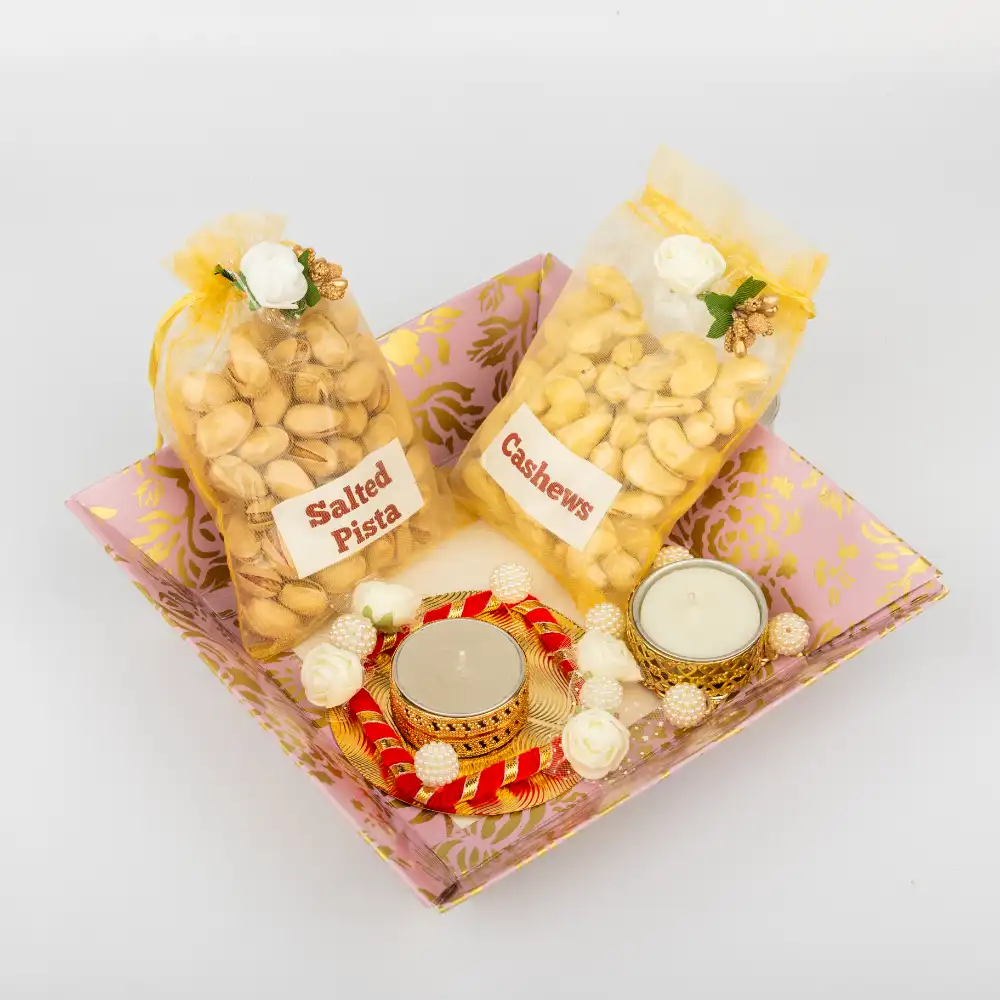 Buy Cashew & Salted Pista Diwali Hamper Online