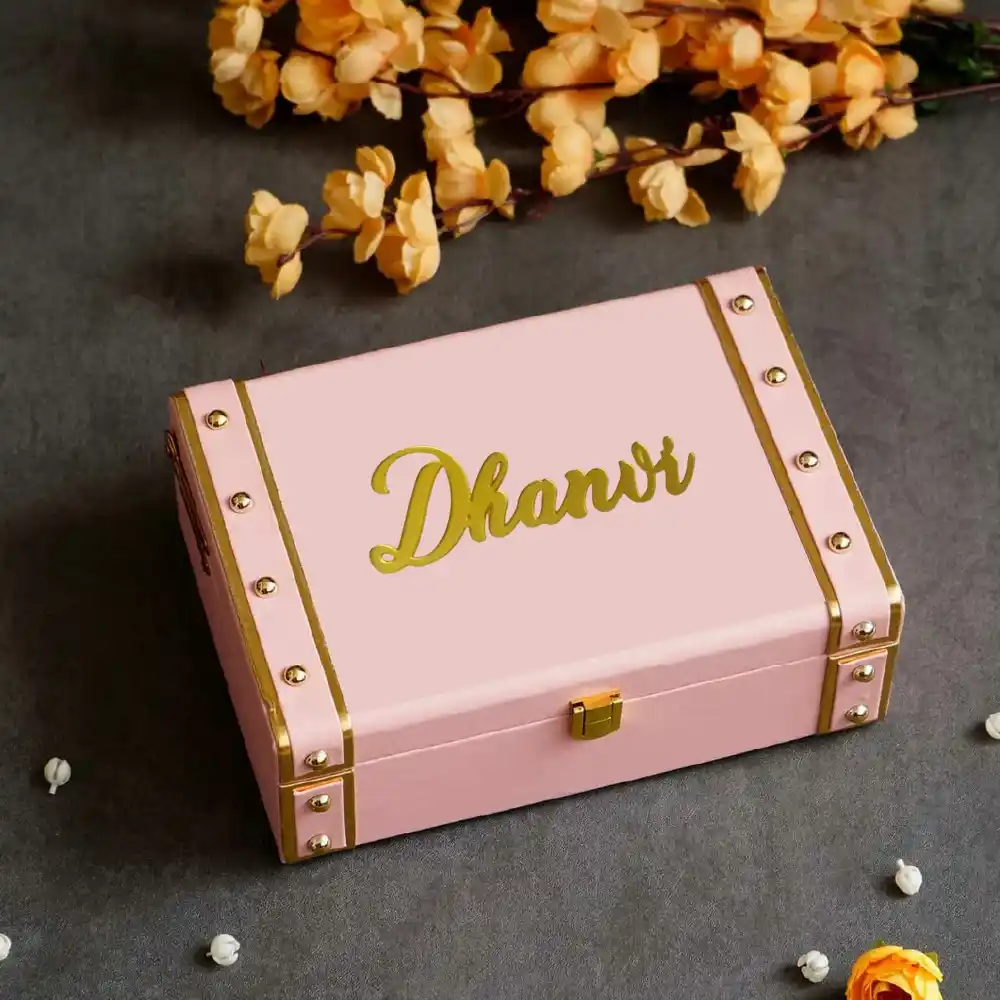 Acrylic Name Cutouts on Boxes