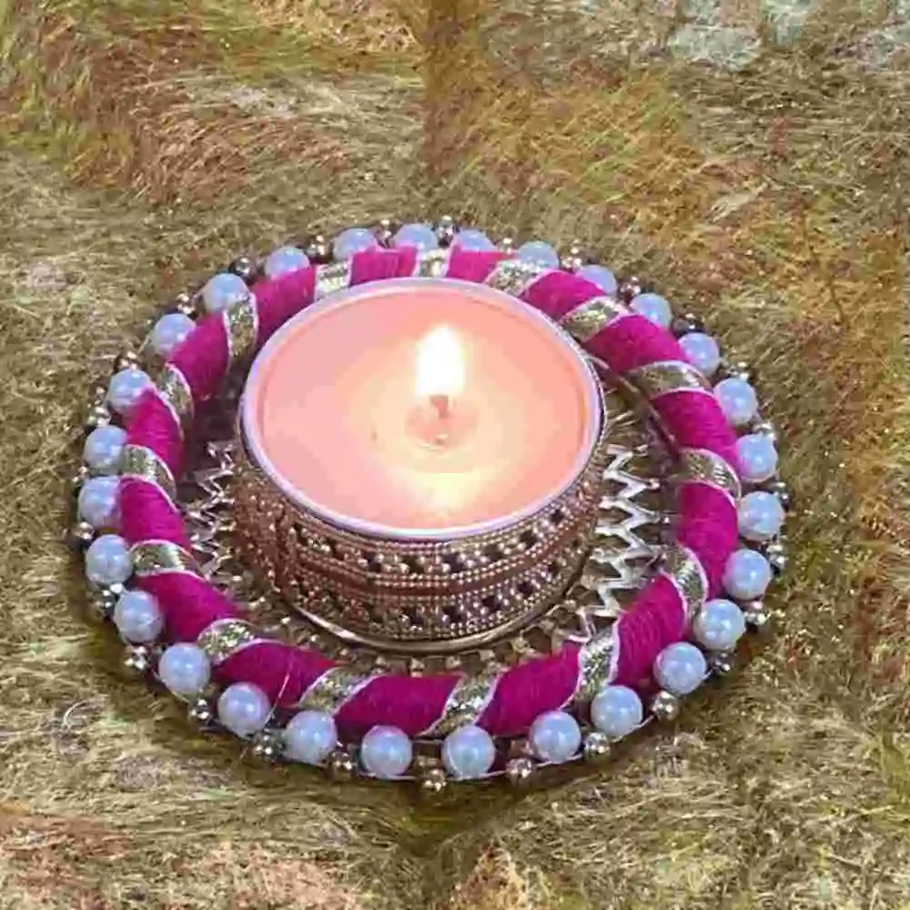 Pearl T-Light Candle Holder Collections Online in India