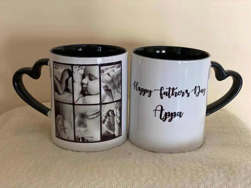 Personalized Heart Handled Mug Gifts Online Bangalore