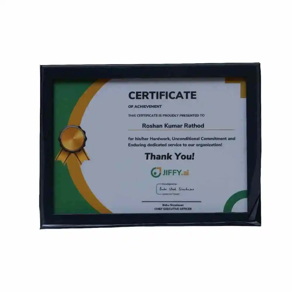 Personalized Certificate Frame