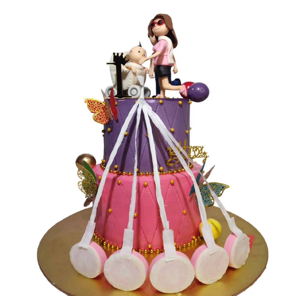 Order Custom Fire Cake Online with Unique Flame Surprise Design